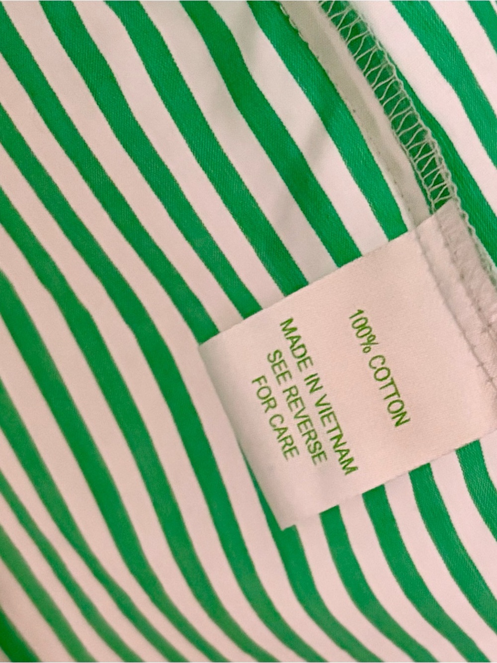 Lilly Pulitzer green striped button down shirt Sz 10 - Picture 4 of 5